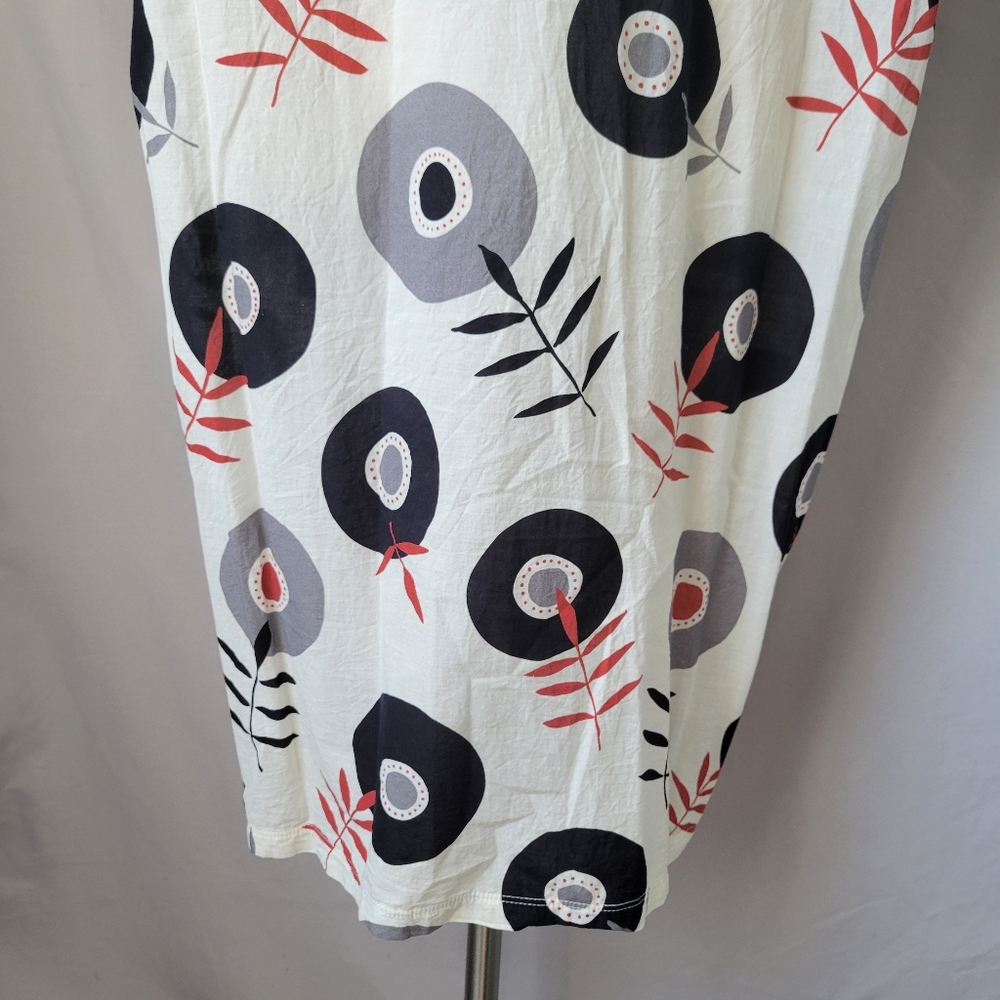 Gudrun Sjoden Julie Cotton Voile Floral V Neck Dress L - Picture 13 of 15